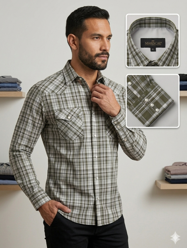Camisa Vaquera Mariscal Manga Larga