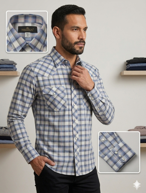Camisa Vaquera Mariscal Manga Larga