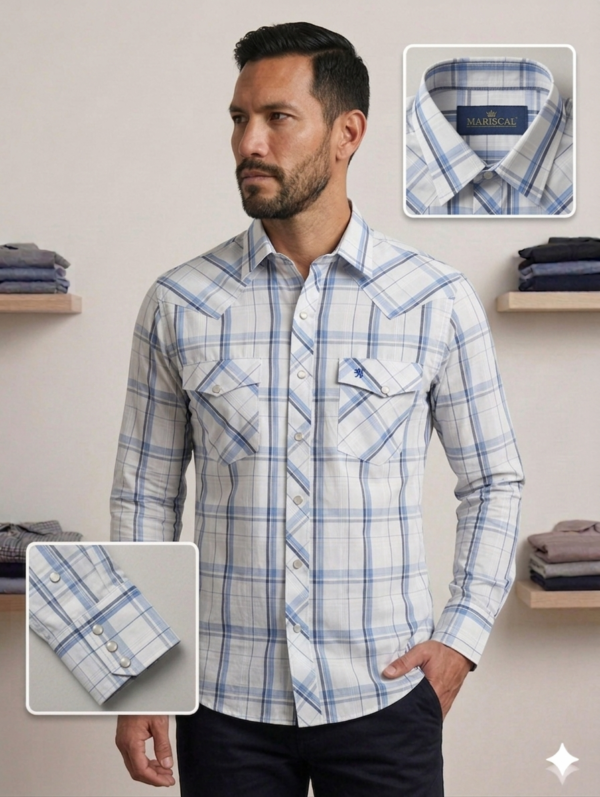 Camisa Vaquera Mariscal Manga Larga