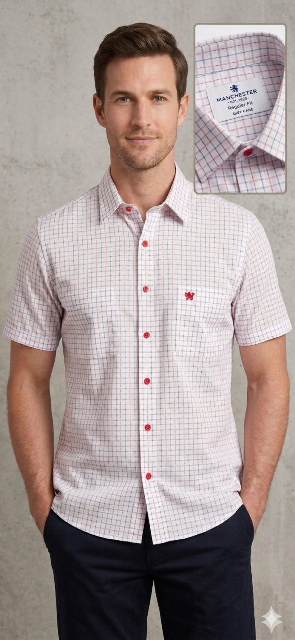 Camisa Manchester Manga Corta