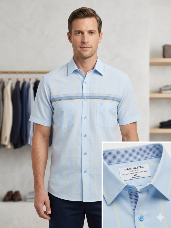 Camisa Manchester Manga Corta