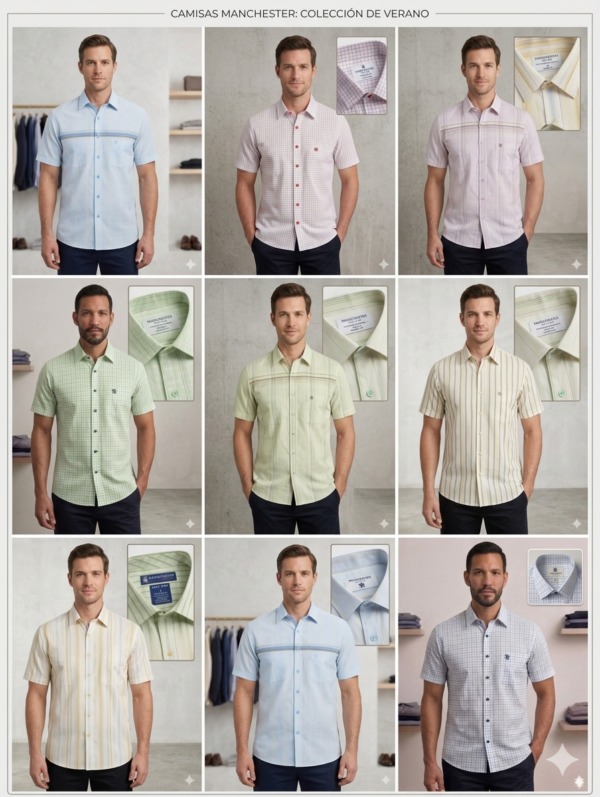 Camisa Manchester Manga Corta